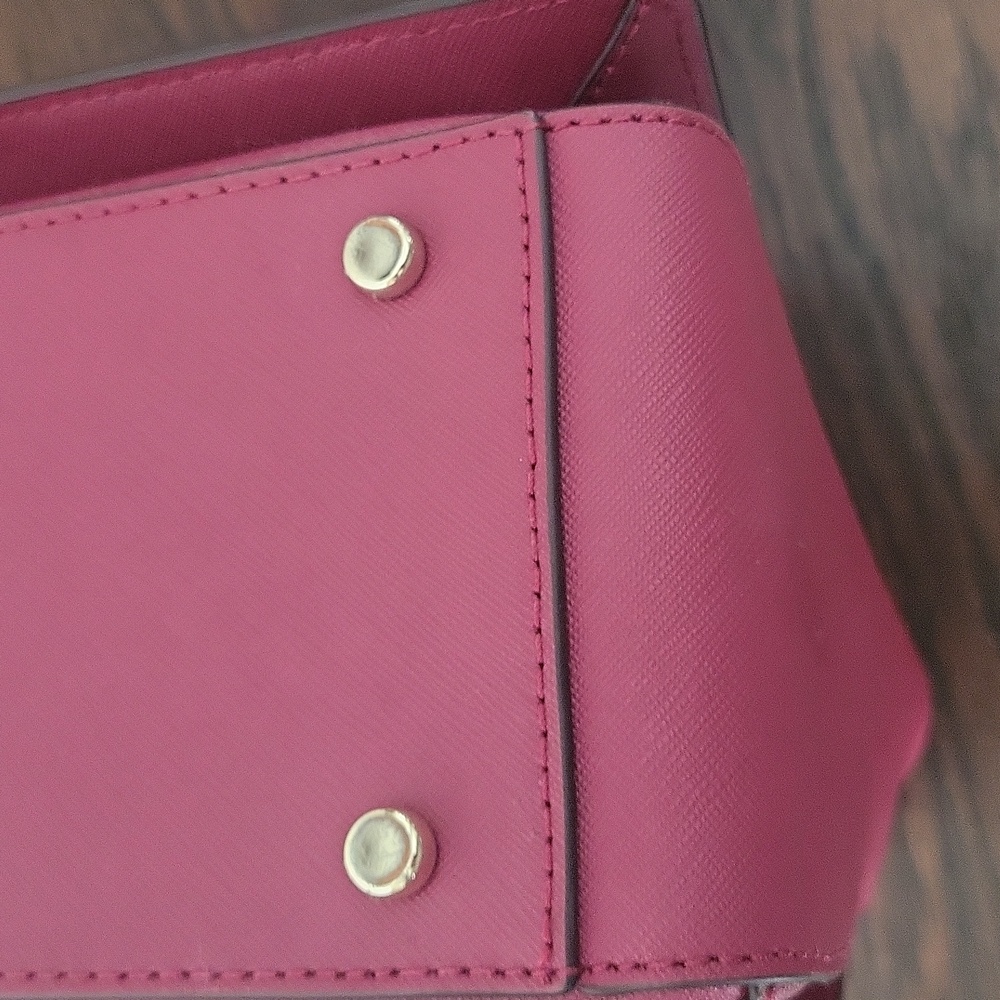 Kate Spade Burgendy Crossbody Satchel Bag - Picture 7 of 11